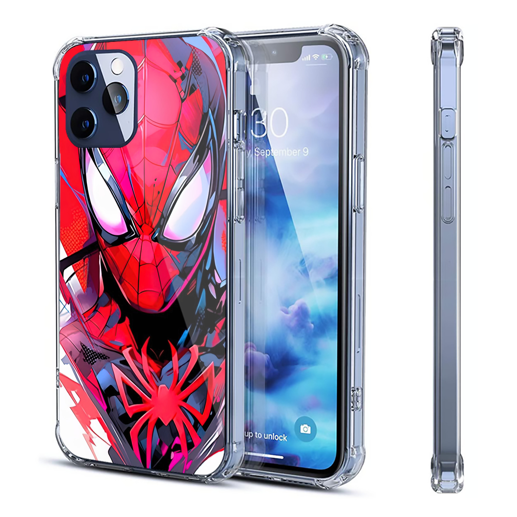 Spider Man スパイダーマン 【iPhone 12シリーズ対応】透明スマホケース（クリアソフトケース）